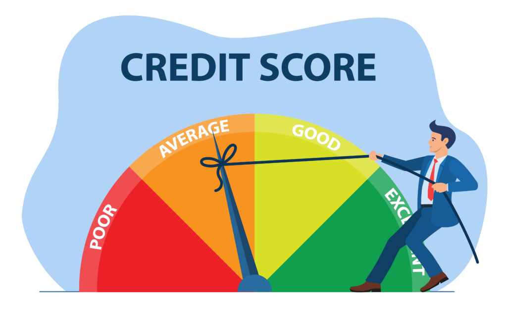 An abstract representation of the effort and strategy required to improve one's financial standing as measured by a credit score.